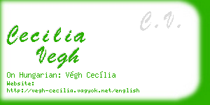 cecilia vegh business card